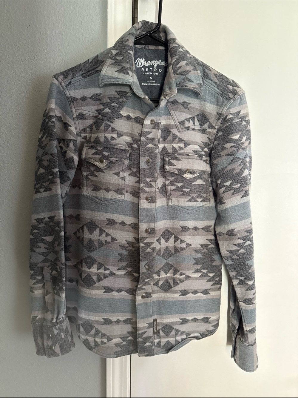 Wrangler Southwestern Aztec Print Shirt Flannel Jacket Women’s S